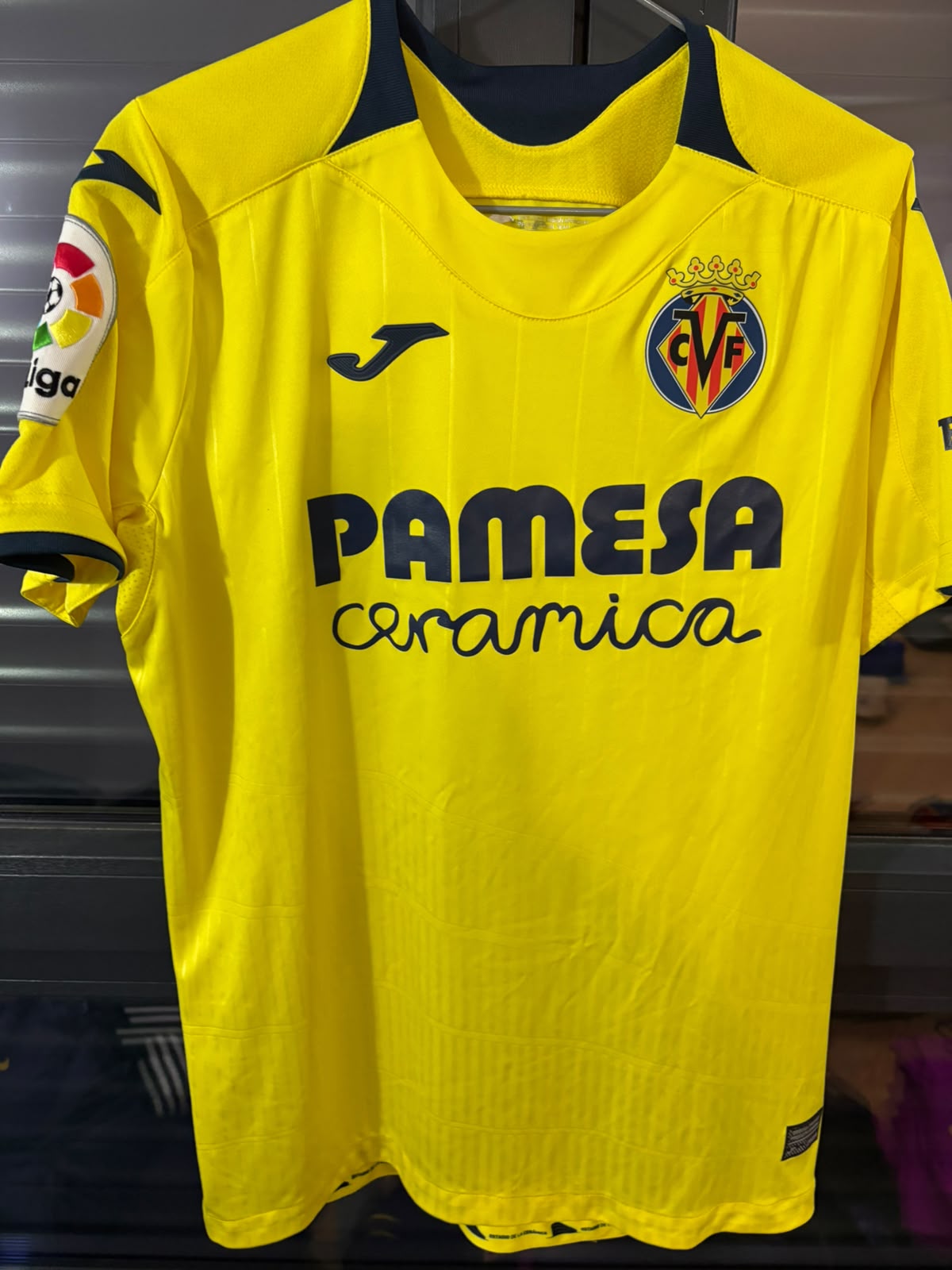 Camisa Villarreal CF Amarela - S. Cáseres 5 - Joma - Player Issue