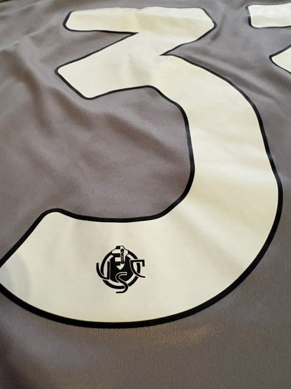 Camisa US Cremonese Cinza e Vermelha - Grassi 33 - Acerbis - De Jogo