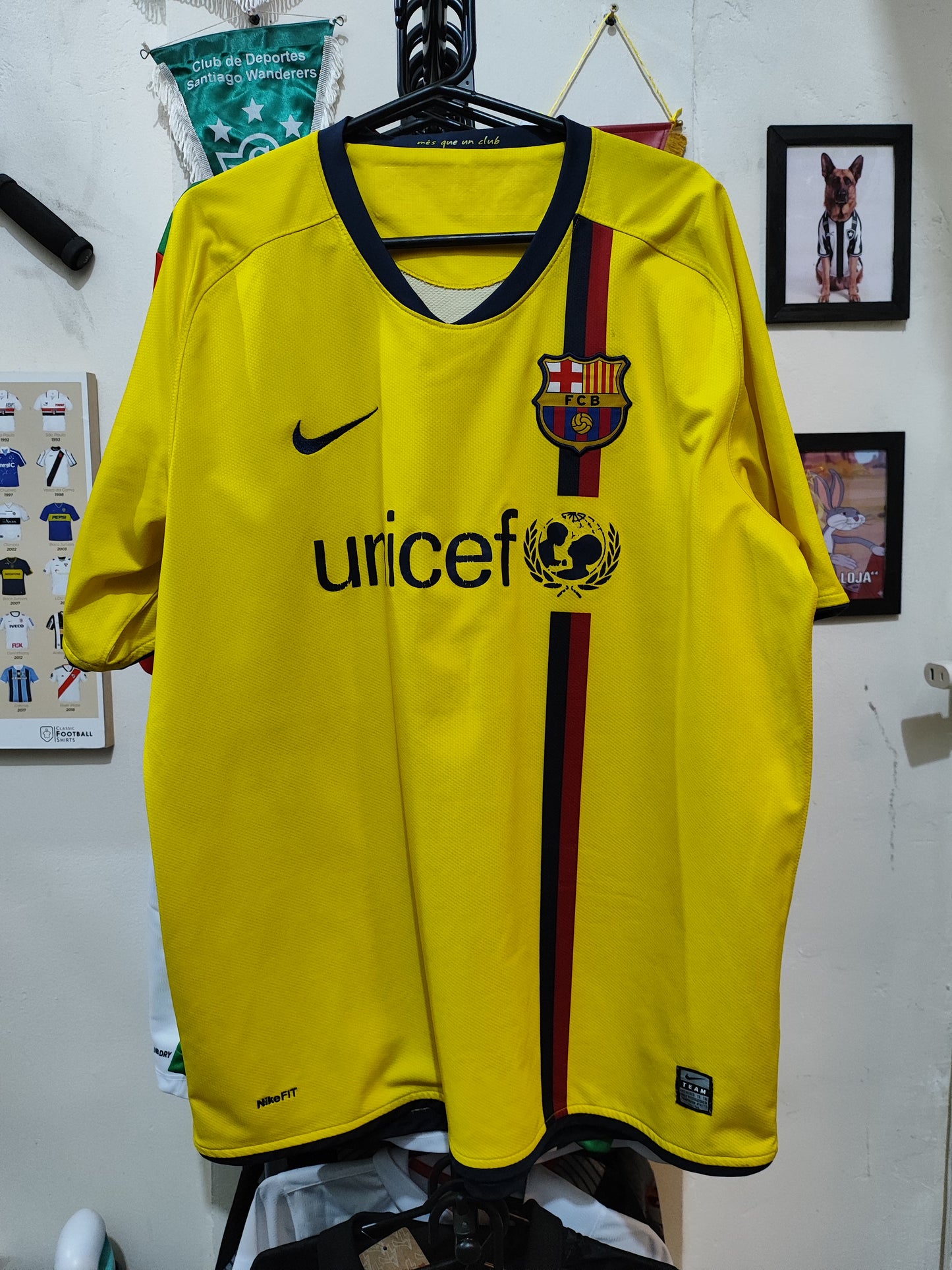 Camisa Barcelona Away 2008-09 Nike - Ano do Treble