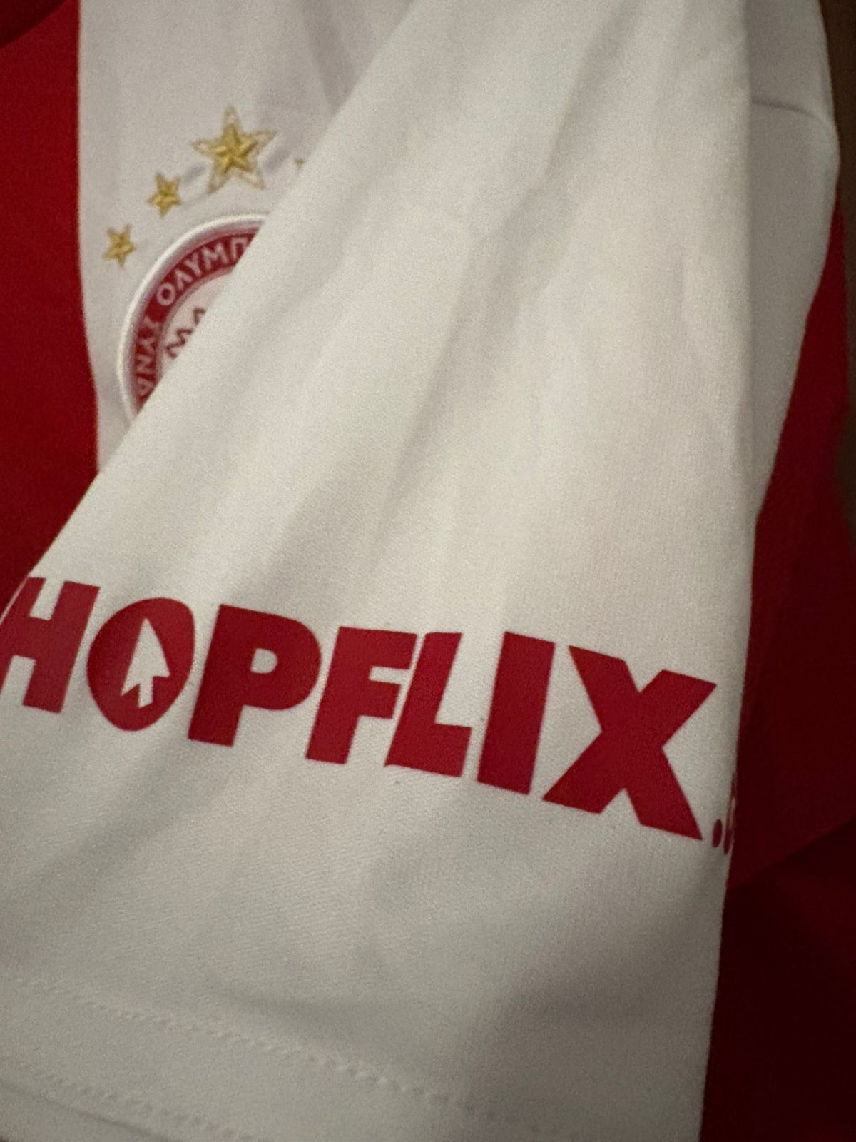 Camisa Olympiacos FC Vermelha e Branca - Hezze 32 - Adidas - De Jogo