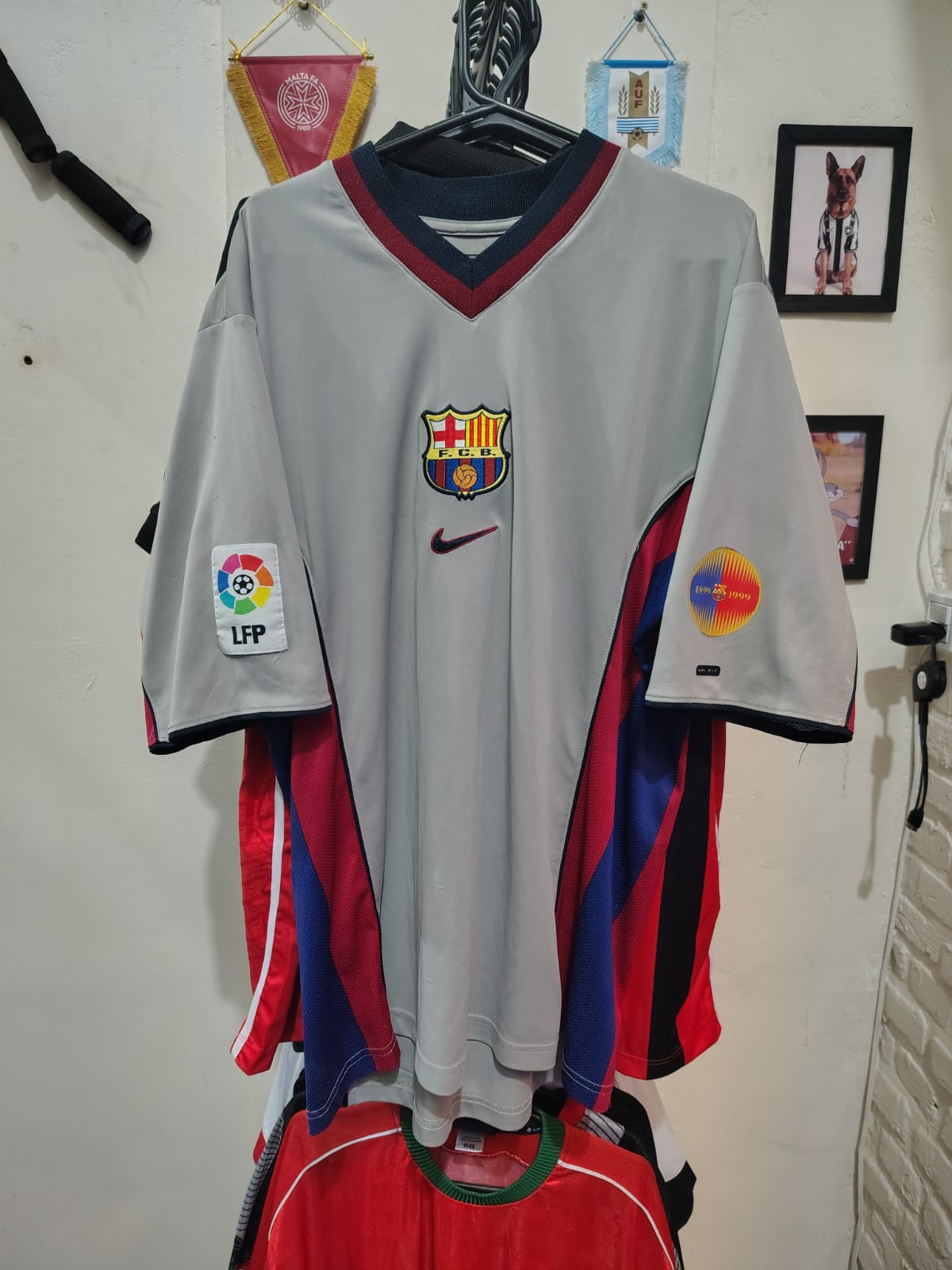 Camisa Barcelona 1999/2000 Away Nike Centenário - Rivaldo 11