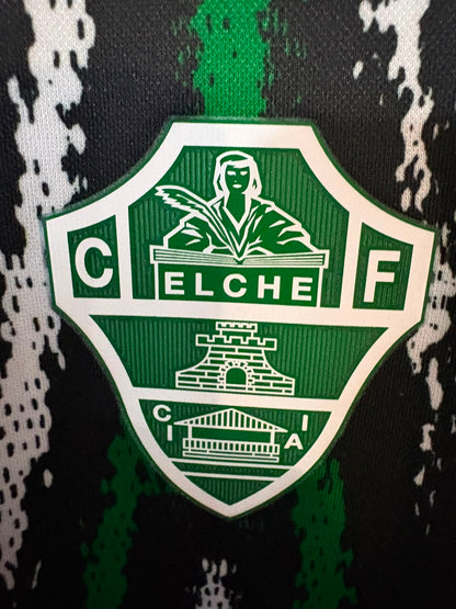Camisa Elche CF Preta e Verde - Pedrosa 3 - Nike - Player Issue