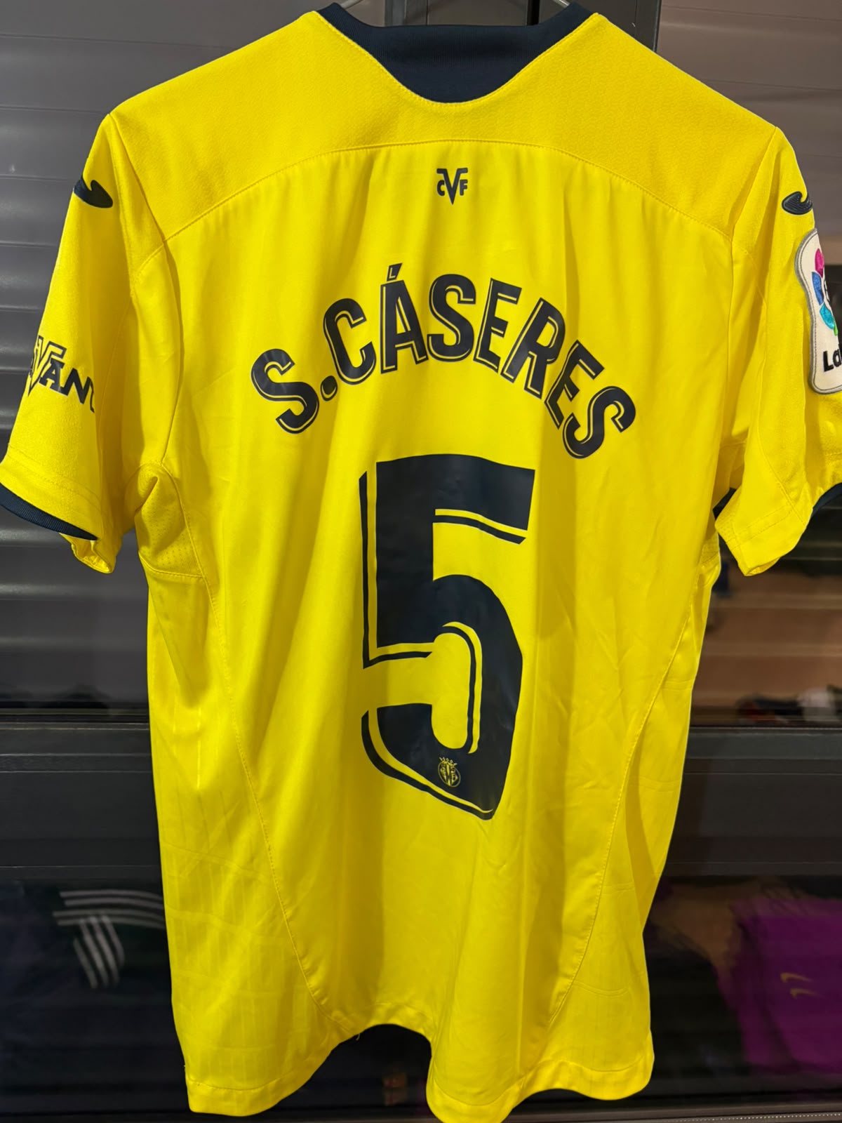 Camisa Villarreal CF Amarela - S. Cáseres 5 - Joma - Player Issue