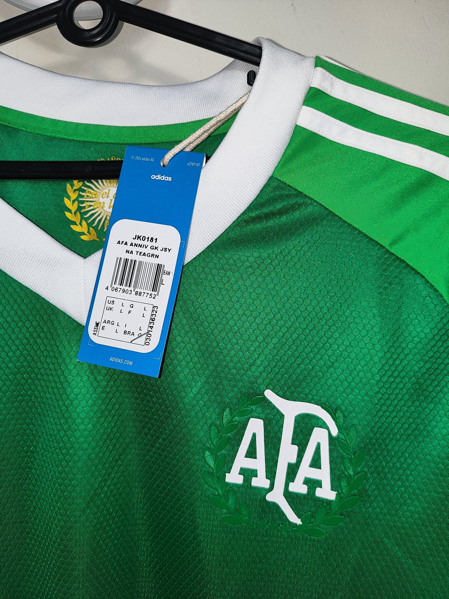 CAMISA GOLEIRO ARGENTINA 50 ANOS ADIDAS