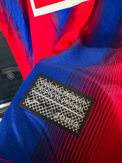 Camisa SD Eibar Vermelho e Azul - P. Diop 8 - Joma - Player Issue