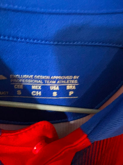 Camisa SD Eibar Vermelho e Azul - P. Diop 8 - Joma - Player Issue