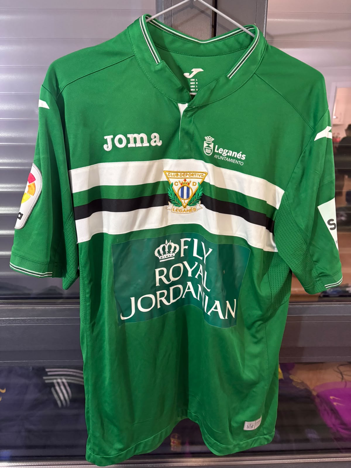 Camisa CD Leganés Verde e Branca - Mantovani 5 - Joma - De Jogo