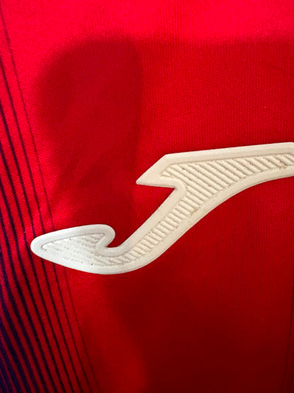 Camisa SD Eibar Vermelho e Azul - P. Diop 8 - Joma - Player Issue