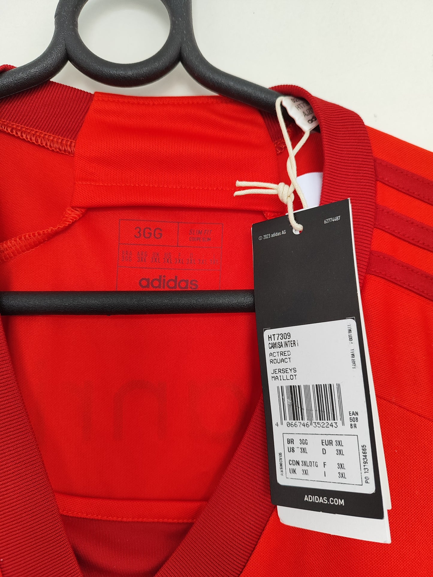 Camisa Internacional Adidas Modelo 23/24 Plus Size