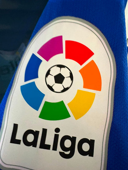 Camisa Deportivo Alavés Azul e Branco - Maripán 6 - Kelme