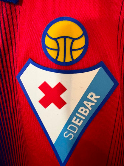 Camisa SD Eibar Vermelho e Azul - P. Diop 8 - Joma - Player Issue