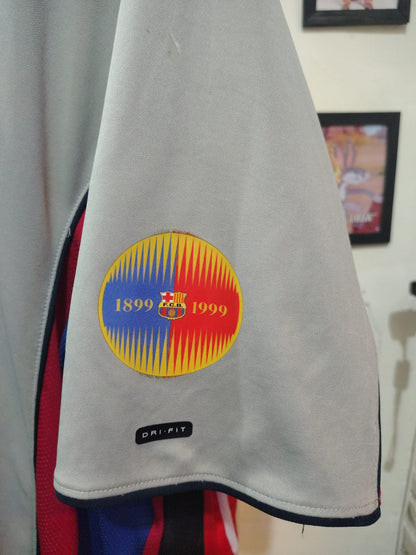 Camisa Barcelona 1999/2000 Away Nike Centenário - Rivaldo 11