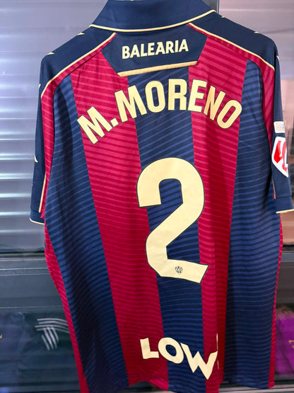 Camisa Levante UD Granate - Centenário Campo de Vallejo - M. Moreno 2 - Macron