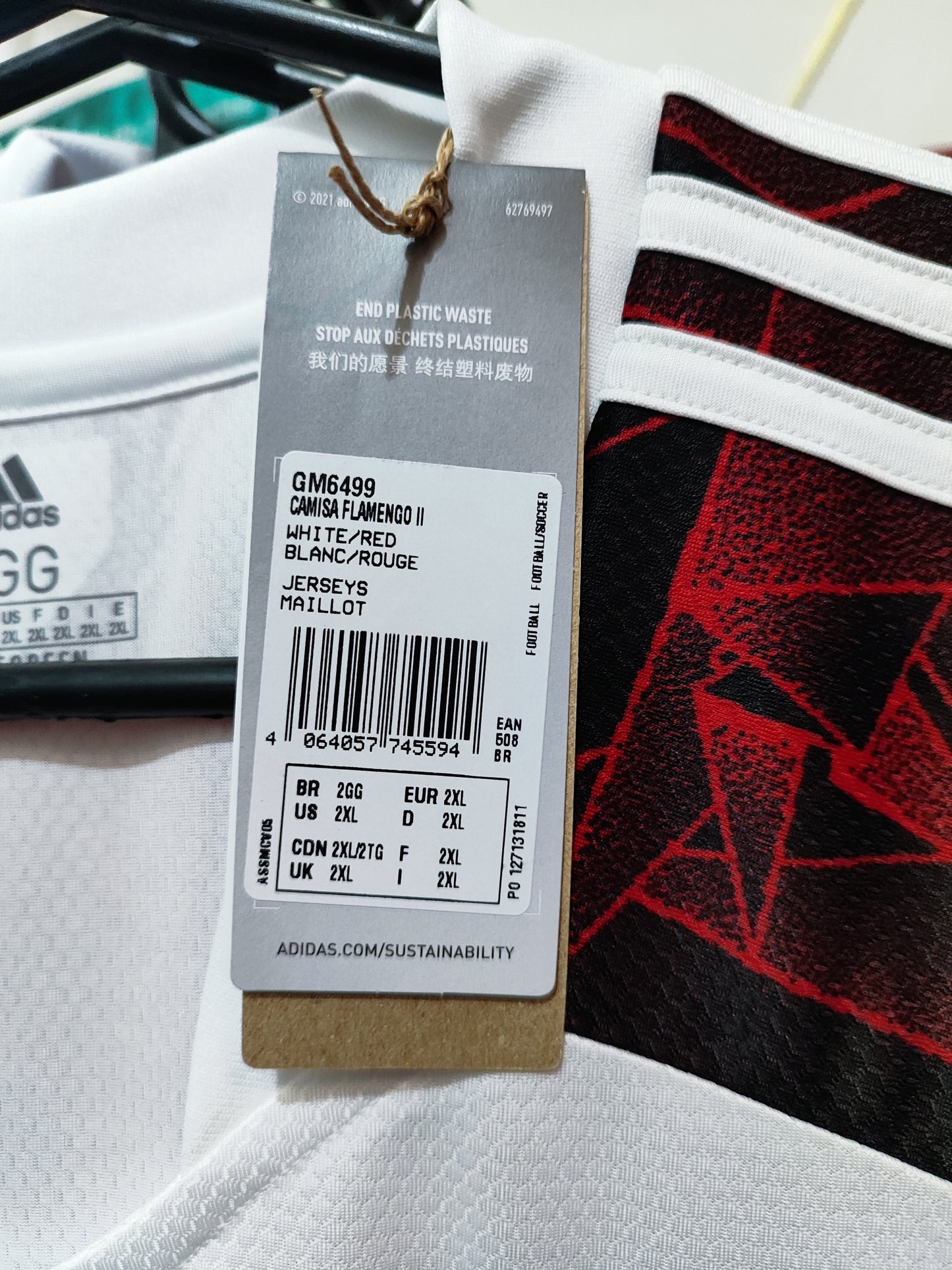 Camisa Flamengo II Away 2021-22 adidas - 40 Anos de Tóquio