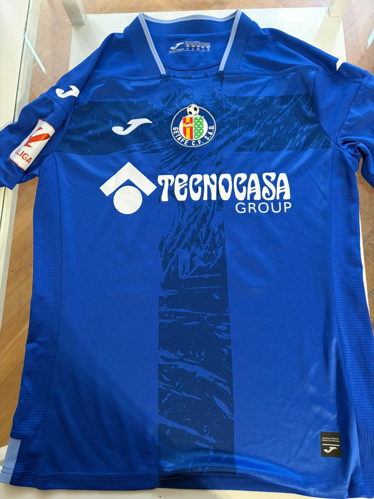 Camisa Getafe CF Azul Titular - Iglesias 21 - Joma - De Jogo