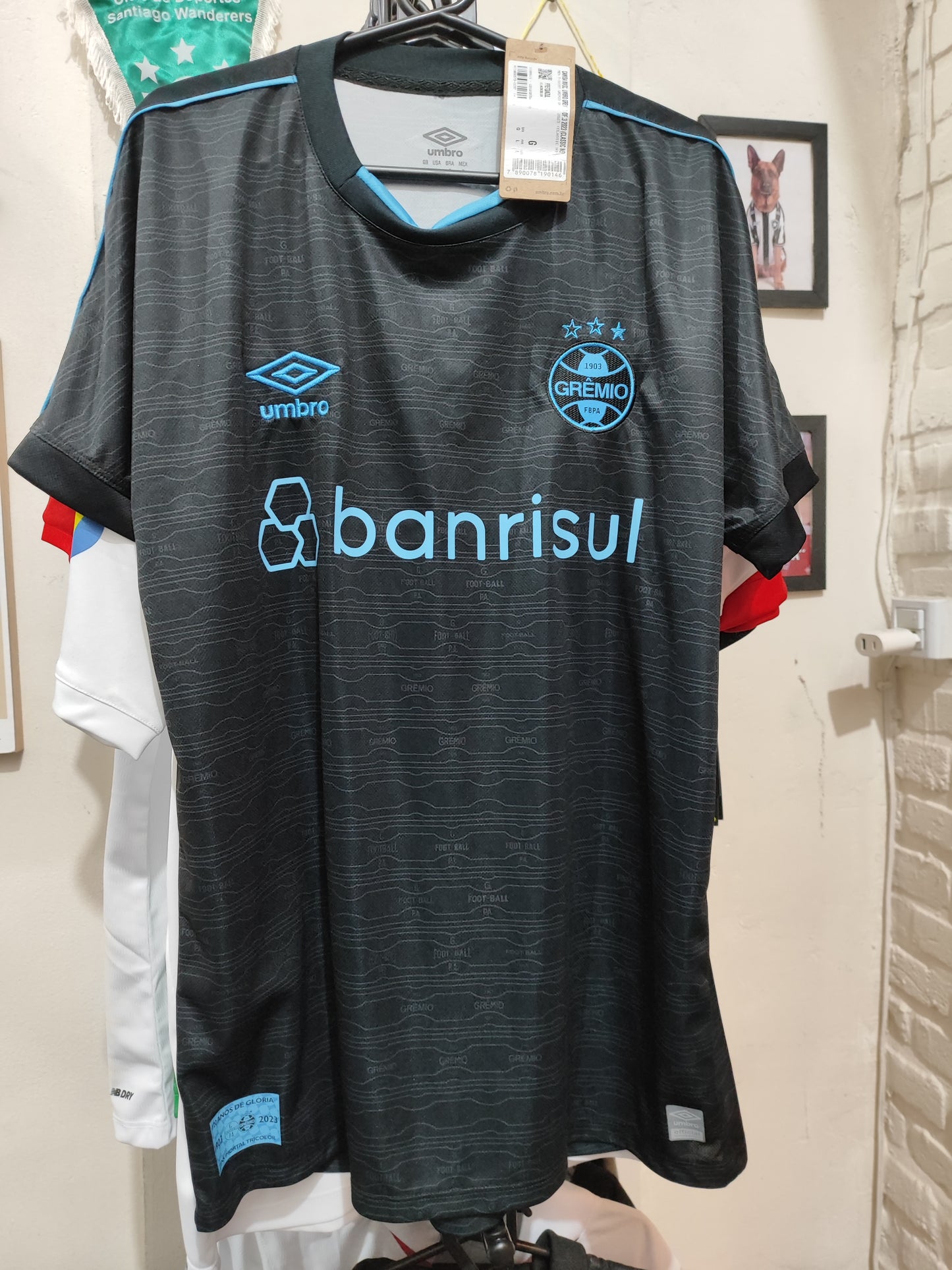 Camisa Grêmio Terceiro Uniforme 2023 Umbro - 120 Anos