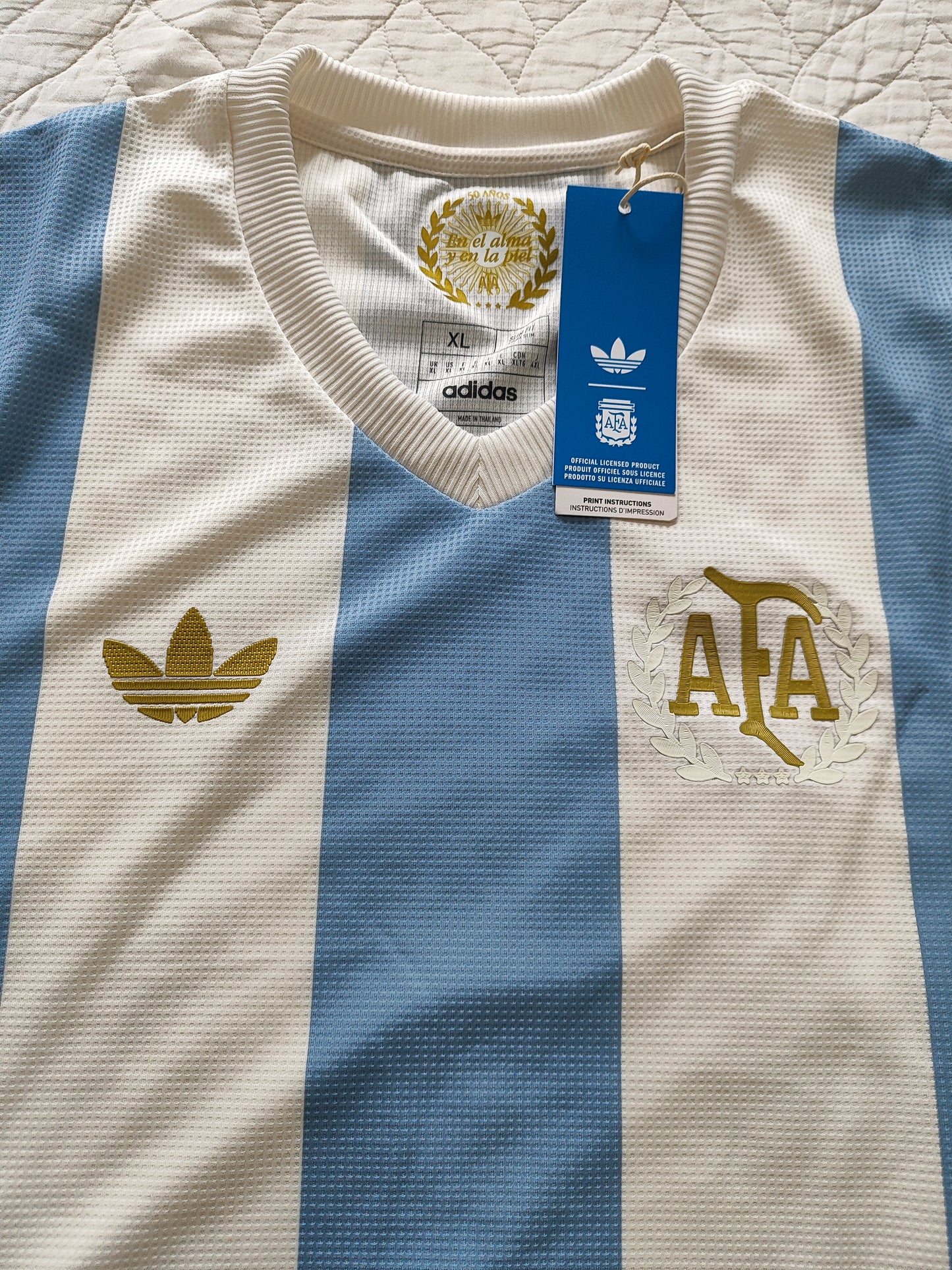 CAMISA SELEÇÃO ARGENTINA ADIDAS 50 ANOS - ANNIVERSARY