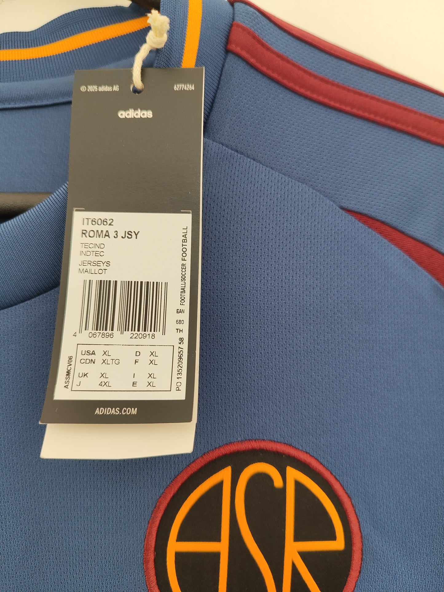 CAMISA AS ROMA III 2024/2025