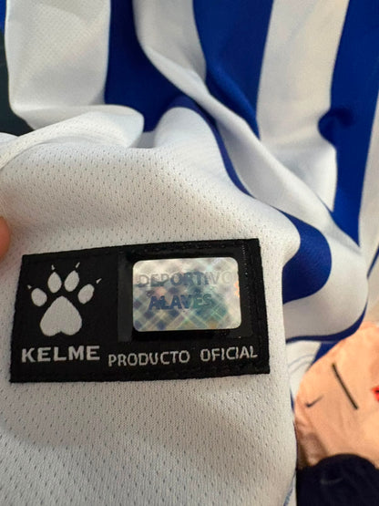 Camisa Deportivo Alavés Azul e Branco - Guidetti 10 - Kelme