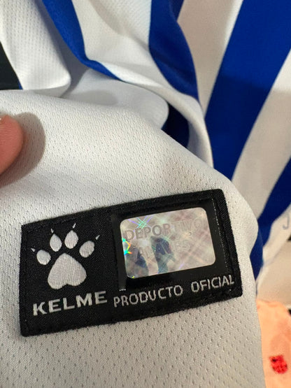 Camisa Deportivo Alavés Azul e Branco - Maripán 6 - Kelme