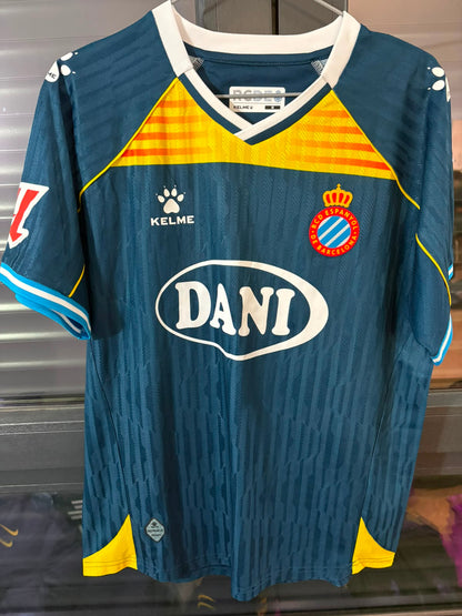 Camisa RCD Espanyol Azul-Marinho - Senyera Catalã - El Hilali 23 - Kelme