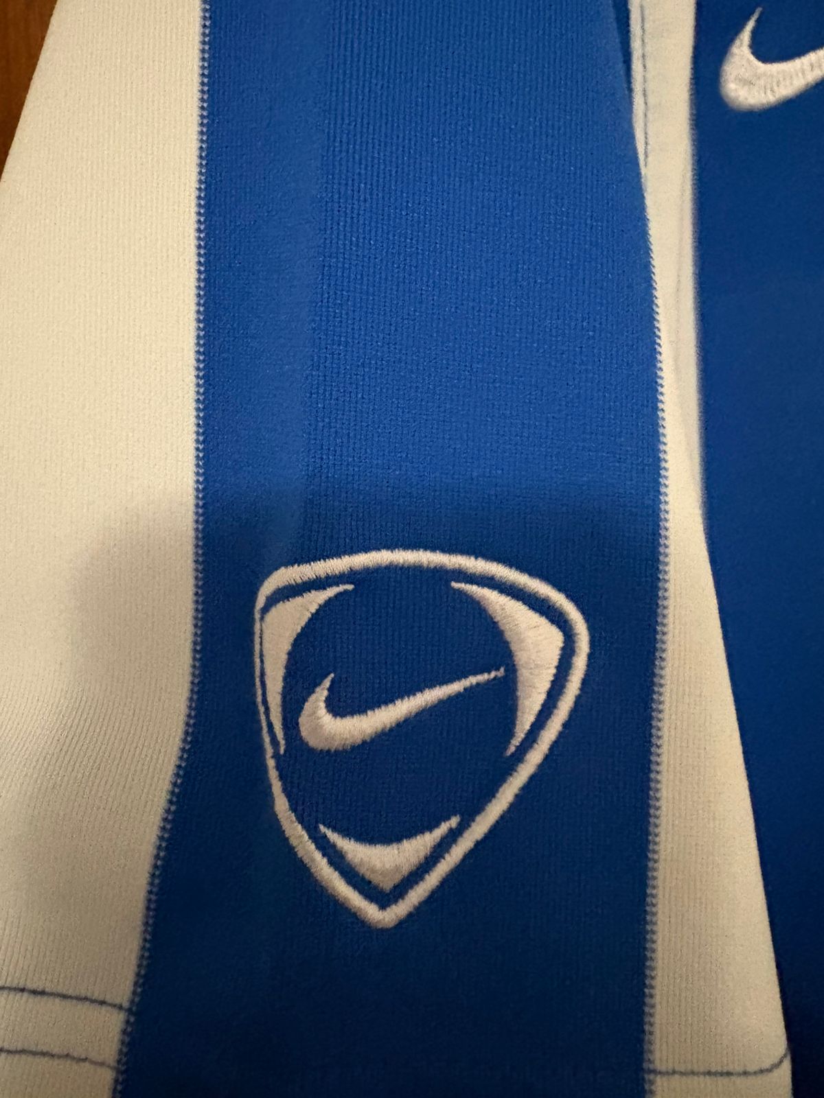 Camisa Odense Boldklub Azul e Branca - Borre 17 - Nike - Player Issue