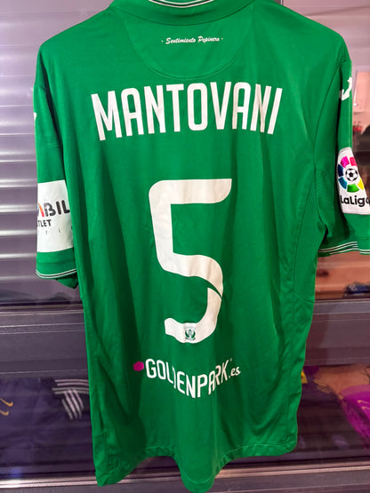 Camisa CD Leganés Verde e Branca - Mantovani 5 - Joma - De Jogo