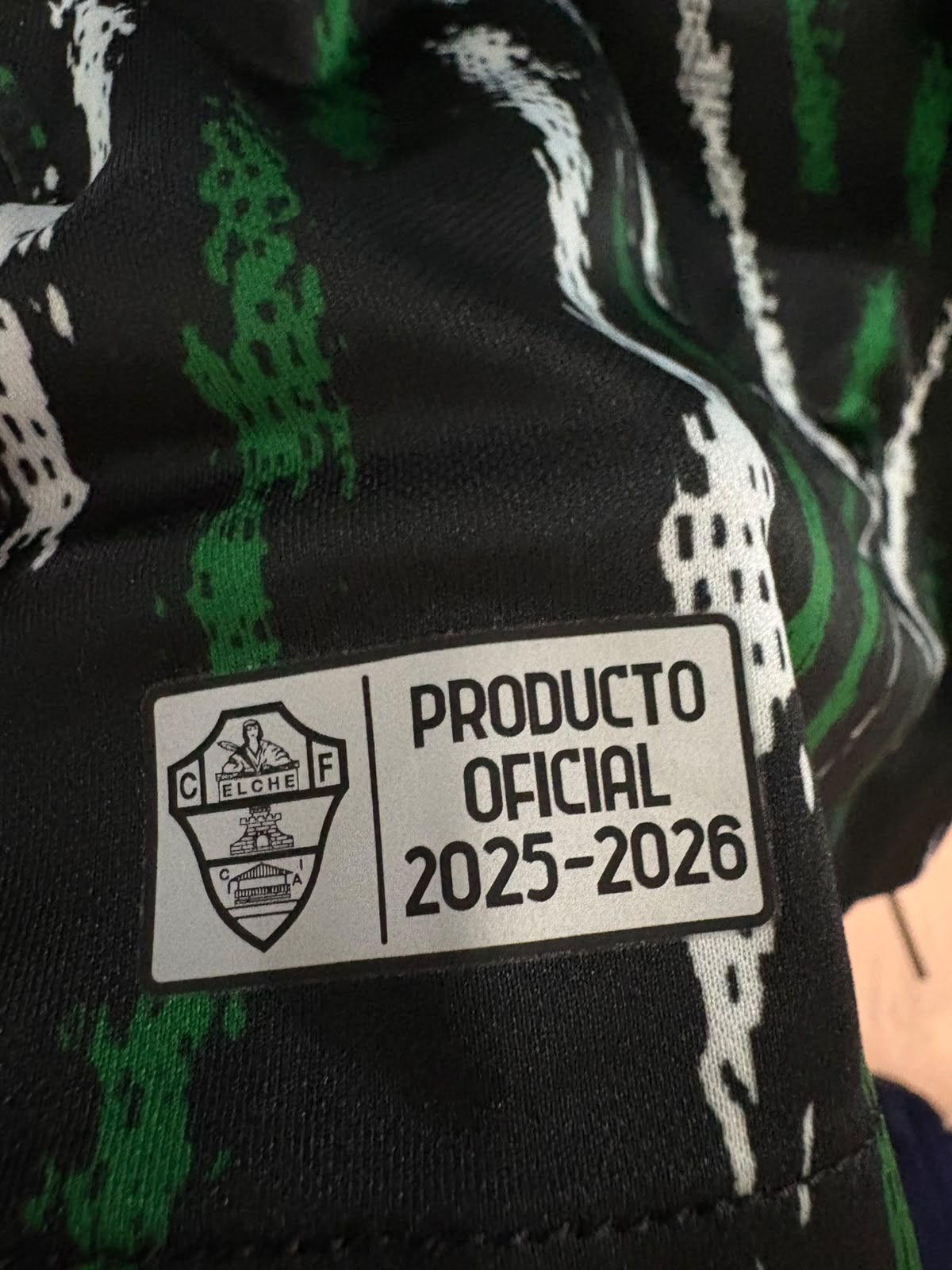 Camisa Elche CF Preta e Verde - Pedrosa 3 - Nike - Player Issue