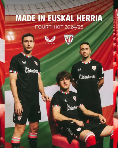 Athletic Club Bilbao 2024-25 4 Camisa Castore (com defeito)