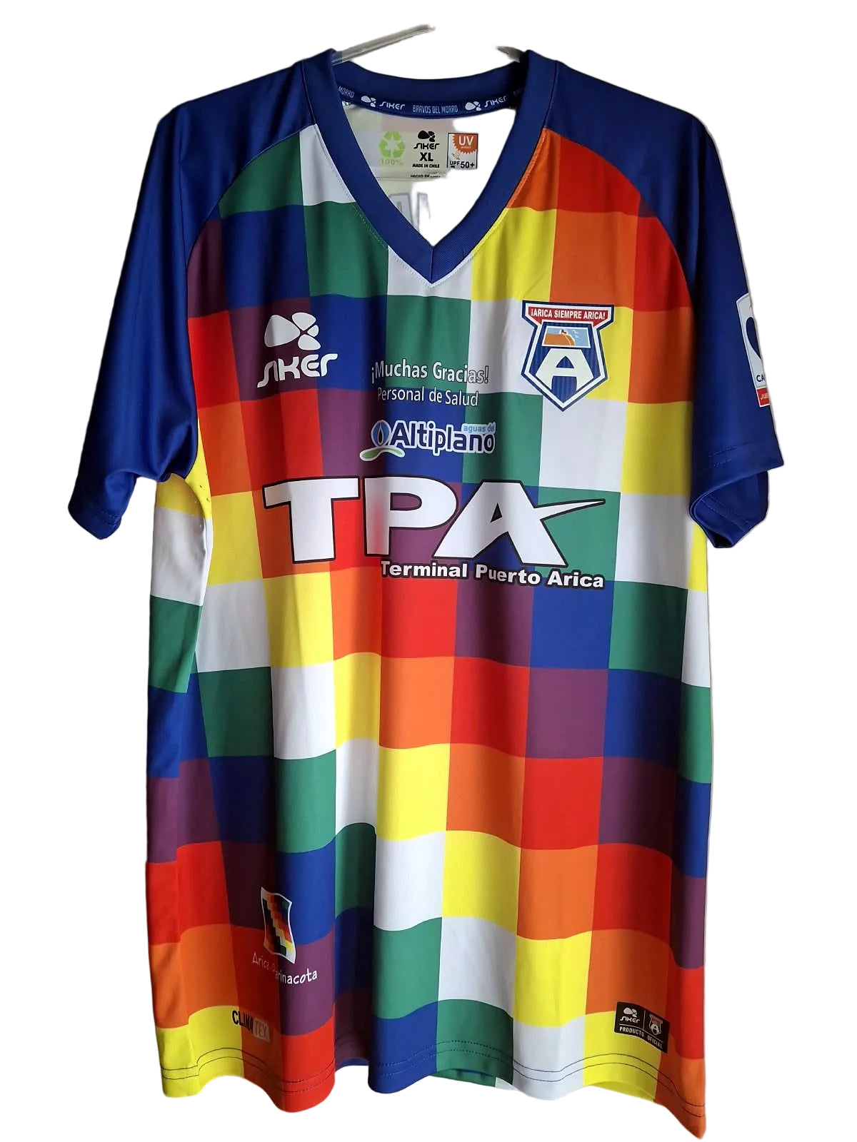 Camisa San Marcos de Arica Wiphala 2020 Siker – frente