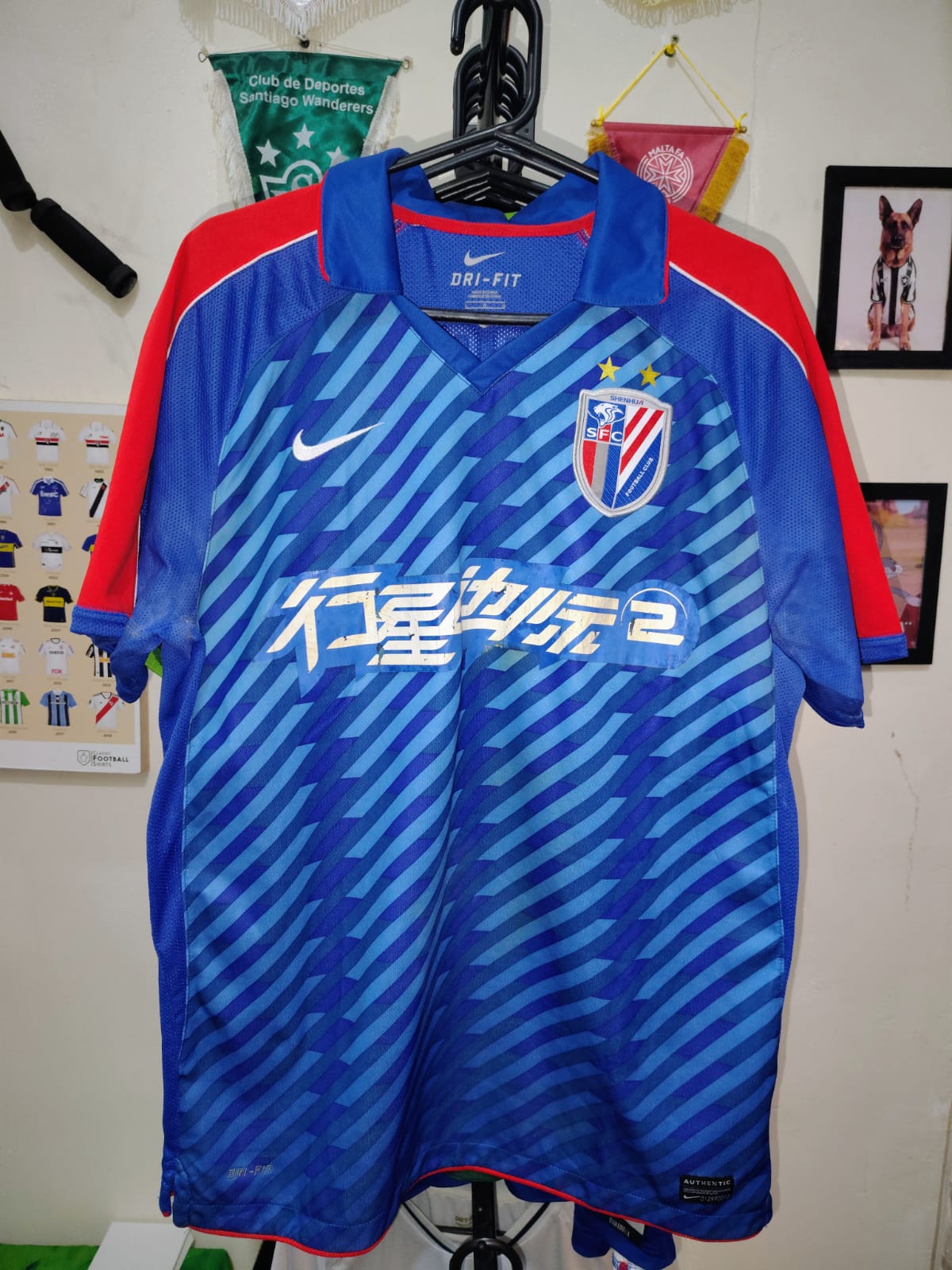 Camisa Shanghai Shenhua Home 2012 Nike – frente