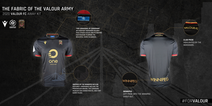 Valour FC 2020 Away Shirt - Size 2XL (fits Large)