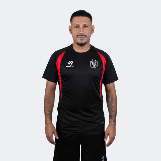 Camisa de Treino Melgar 2026 Preta e Vermelha Walon – Encomenda Peru