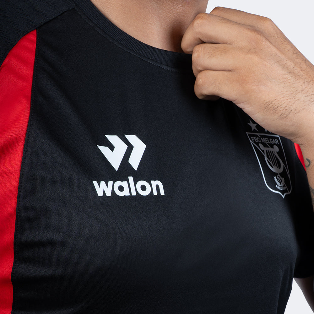 Camisa de Treino Melgar 2026 Preta e Vermelha Walon – Encomenda Peru